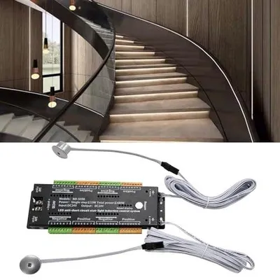 Zdjęcie produktu dla Oświetlenie schodowe LED czujnik ruchu kontroler dc 24V