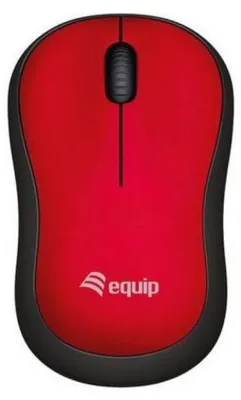 Produktbild von Equip Kabellose komfort-maus, Beidhändig, Optisch, RF Wireless, 1200 DPI, Rot