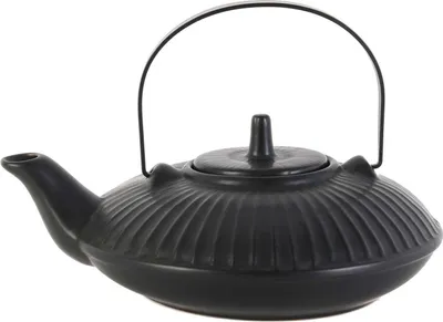 Zdjęcie produktu dla HowHomely czarny ceramiczny czajniczek do herbaty 600 ml