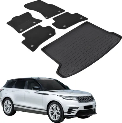 Obrázek produktu pro Sada Velurových Koberců a Vaničky do Kufru pro Land Rover Range Rover Velar 2017-2020