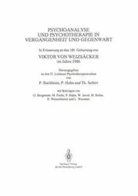 Produktbild von Psychoanalyse und Psychotherapie in der Vergangenheit und Gegenwart