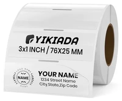 Zdjęcie produktu dla Etykiety termiczne przezroczyste 76X25MM 300 sztuk do druku biuro