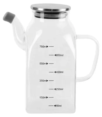 Productafbeelding van Oliekan, borosilicaatglas, druppelvrij schenktuit, 750 ml