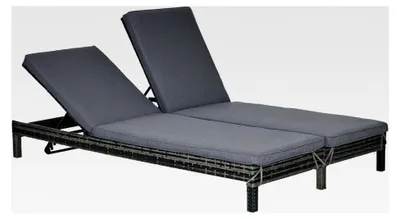Produktbild von Polyrattan Doppelliege für 2 Personen mit verstellbarer Rückenlehne