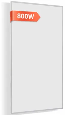 Infrarot-Heizpaneel 800 W, Wandmontage, 8–20 m², weiß