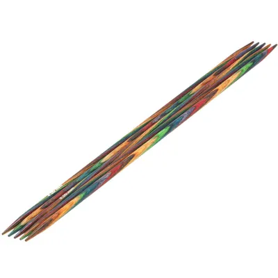 Produktbild von Lana Grossa Strumpfstricknadel Design-Holz Multicolor 20-4.5mm