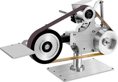 Productafbeelding van Elektrische mini-bandschuurmachine, 550 W, traploze snelheidsregeling, borstelloze gelijkstroommotor, compact ontwerp, compatibel met verschillende schuurbanden