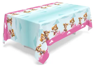 Immagine prodotto di Tovaglia di carta Paw Patrol rosa 136 cm x 228 cm -