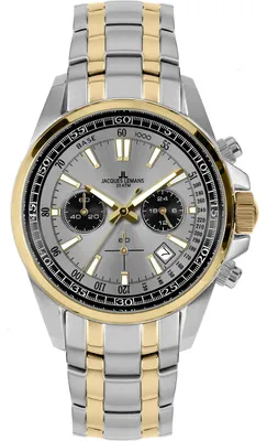 Jacques Lemans 1-2117ZM Herrenuhr Chronograph Liverpool Zweifarbig/Grau 1