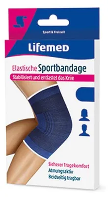 Produktbild von Lifemed Sportbandage Kniestütze elastisch Größe L