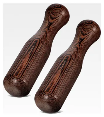 Produktbild von 2 Stück Hartholz Stößel 17 cm Küchenstößel aus langlebigem Holz mit ergonomischem Griff für Gewürzmühlen und Lebensmittelstampfer