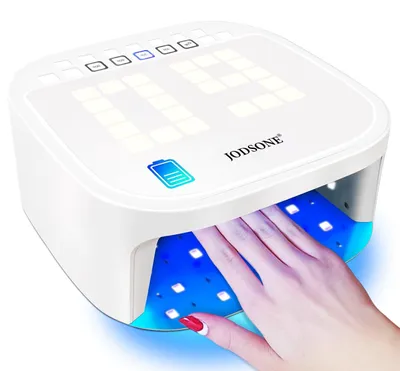 UV-Nagellamp mit 4 Zeitmodi, LCD-Display, wiederaufladbar