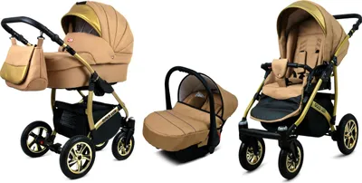Obrázok produktu pre BabyLux® Gold Lux | Detský kočík 3v1 Set | Kočík Combi | Detský kočík Set | Detský kočík Set