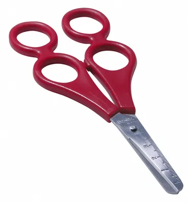 Produktbild von WEDO Therapeutenschere rund Länge: 170 mm für Rechtshänder rot