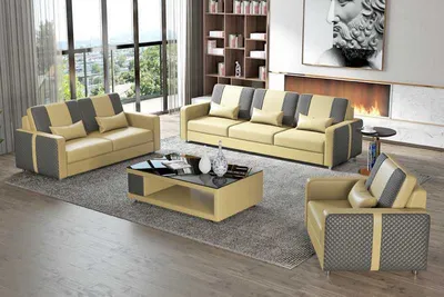 Immagine prodotto di Set di divani 321 posti Beige Lusso JVmoebel