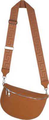 Produktbild von Bauchtasche XL (22416) Umhängetasche Crossbody-Bag Kunstleder Italy-Design BROWN