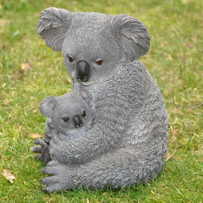 Produktbild von Gartenfigur Mutter & Baby Koalabär