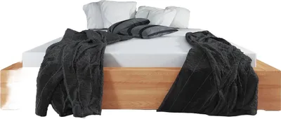 Produktbild von Bett Lubic 1 aus Kernbuche massiv 180x200 mit Sprossenkopfteil u. Holzfußgestell