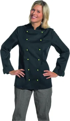 Produktbild von Leiber Kochjacke Farbe schwarz Größe 44, 08/2518/10