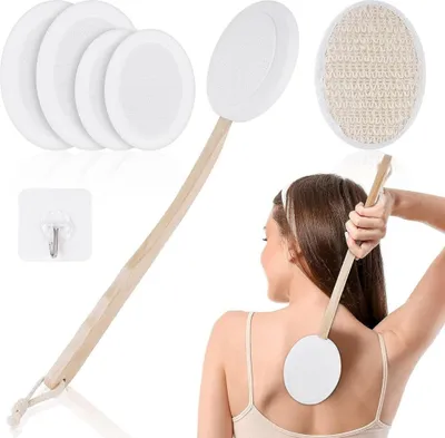Produktbild von Lotion-Applikator für den Rücken, 7-teiliges Set Rückencreme-Applikator, 2-in-1-Körperbürste, Rückenschrubber zum Selbstauftragen