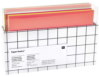 Obrázok produktu pre 12 kariet a neónové obálky - B6