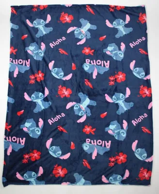 Productafbeelding van Lilo & Stitch woondeken set, 110x150 cm – Pluizige deken