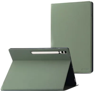 Productafbeelding van Accezz Classic Tablet Case voor de Samsung Galaxy Tab S10 Plus / Tab S9 FE Plus / Tab S9 Plus - Groen