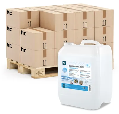 Produktbild von 60x10 L hochreines Demineralisiertes Wasser in bester Qualität