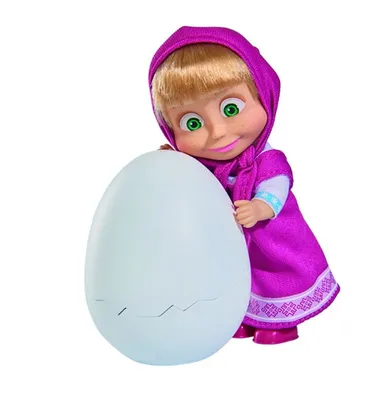 Produktbild von Simba Masha mit Pinguin im Ei Spielfigur; 109301003