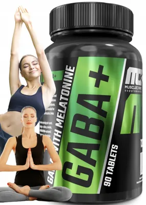 Produktbild von GABA Plus mit Melatonin: Gegen Stress und Müdigkeit. Vitamin- und Mineralstoffpräparat für die Muskelgesundheit. 90 Tabletten