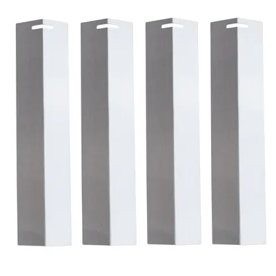 Produktbild von 4er Set BASIC Edelstahl Brennerabdeckungen Grill-Ersatzteile