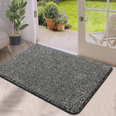 Produktbild von Fußmatte Türmatte Schmutzfangmatte - 60 x 90 cm - Saugfähig - Waschbar - Rutschfest - Innen und Außen