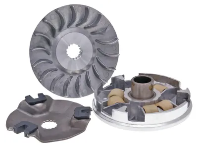 Obrázok produktu pre Variátor 101, oktánové číslo 16 mm, hmotnosť 8,5 g, s integrovaným ozubením, určený pre motocykle Keeway RY6 50 od roku výroby 2009