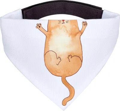 Produktbild von Mr. & Mrs. Panda Halstuch Katze Umarmen - Weiß - Geschenk, Für Hunde, Hundehalstuch, Familie, Hund, Tuch, Dreieckstuch, Katzen, Cats, Cat