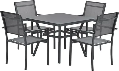 Produktbild von Garden Impressions 5-teiliges dining Set Moon und Douglas carbon black