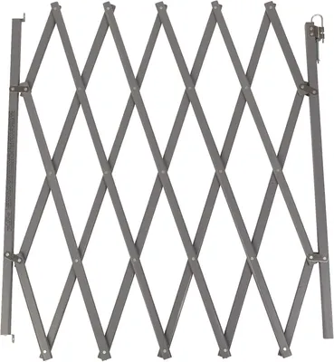 Obrázok produktu pre Rozšíriteľná ohrádka pre domáce zvieratá Bettacare, 60 cm - 108 cm, sivá, drevená, s možnosťou zloženia