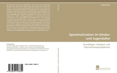 Produktbild von Sportmotivation im Kindes- und Jugendalter