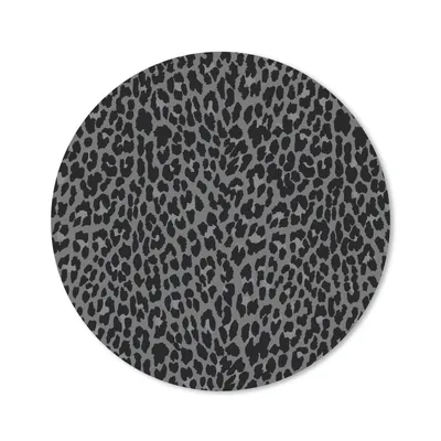 Produktbild von MuchoWow® Mauspad Mousepad Leopard - Muster - Grau 40x40 cm - Mousepads - Maus Mat - Pad - Mausunterlage - Schreibtisch Accessoires