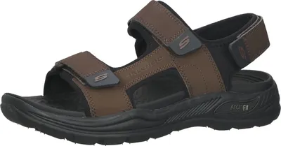 Image de Skechers Herren Sandaletten Tiefenfußbett marron