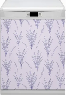 Produktbild von Magnetmatte Geschirrspüle Abwaschbar Küche Magnete  Dekor 60x70 cm  - Blumen Lavendel