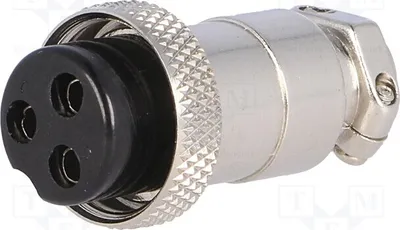 Immagine prodotto di 1 connettore per microfoni, connettore a pin: 3, per cavi femmina, connettore dritto FC684213, connettore per microfono