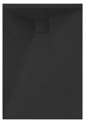 Produktbild von Granitan - Duschwanne - Duschtasse - 120x90 cm - Schwarz - Antirutsch - Steinoptik - Dusche - TEJA