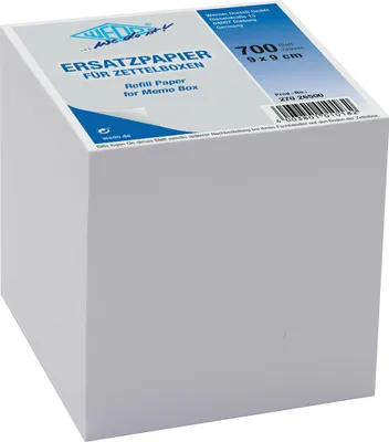 Immagine prodotto di WEDO Ersatzpapier für Zettelbox 9 x 9 cm 700 Blatt weiß