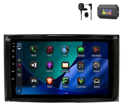 Image de Autoradio Android 9 pouces 64GB pour Mercedes Classe B W245 (2005-2011) V W639 (2003-2014) avec CarPlay & Android Auto Navigation & Bluetooth