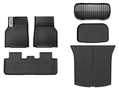 Immagine prodotto di Tappetini per auto, realizzati con materiali ecocompatibili, protezione per tutto l'anno, set da 6 pezzi