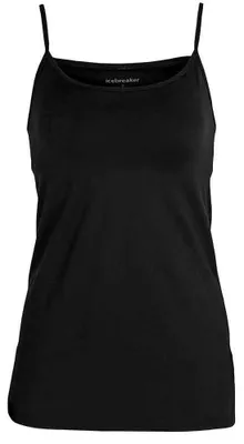 Image de Icebreaker Siren Merino Baselayer sans manches Noir L Femme Noir L