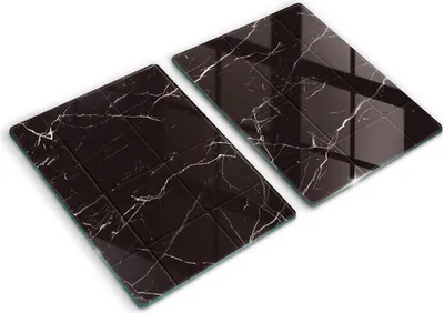 Produktbild von Abdeckung Glas - Küchenabdeckung - 2x40x52 cm - Abdeckplatte -Marmorfliesen