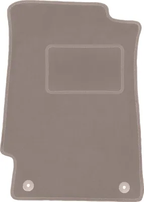 Produktbild von Fahrerfußmatte Velours beige passend für Honda Civic V (1991-1996, Schrägheck) – mit Befestigungen – passgenau