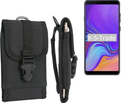 Produktbild von K-S-Trade Handyhülle kompatibel mit Samsung Galaxy A9 (2018) Gürteltasche Holster Handytasche Gürtel Tasche Schutzhülle Robuste Handy Schutz