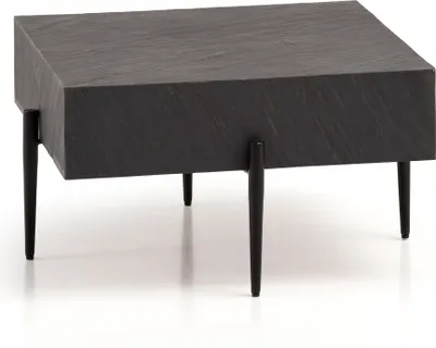 Produktbild von Couchtisch Steinoptik Anthrazit 64x64x35 cm Sofatisch Wohnzimmertisch